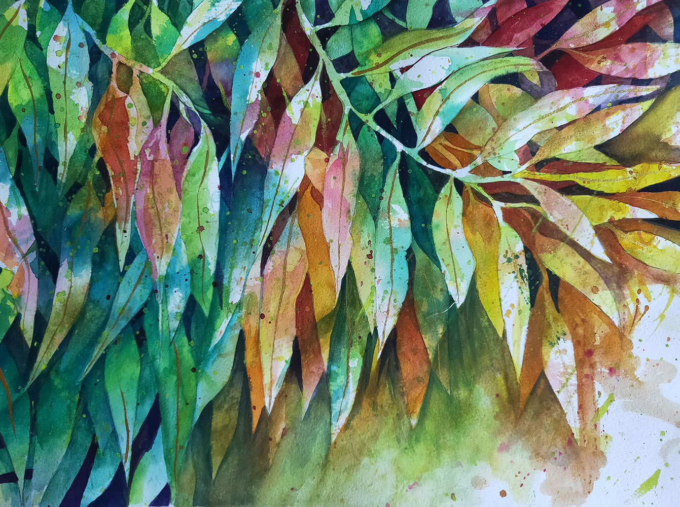 "Vibrant Eucalyptus" original watercolour